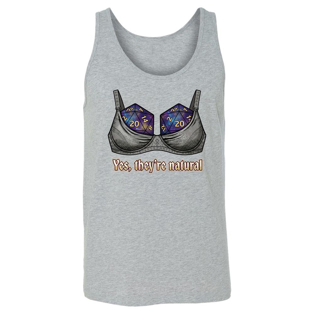 They Are Natural Nat20 Unisex Jersey Tank - Athletic Heather - 10