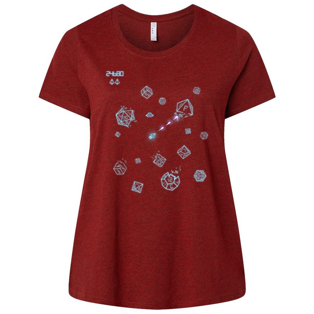 The Dices Game Ladies Curvy Jersey - Cardinal - 10