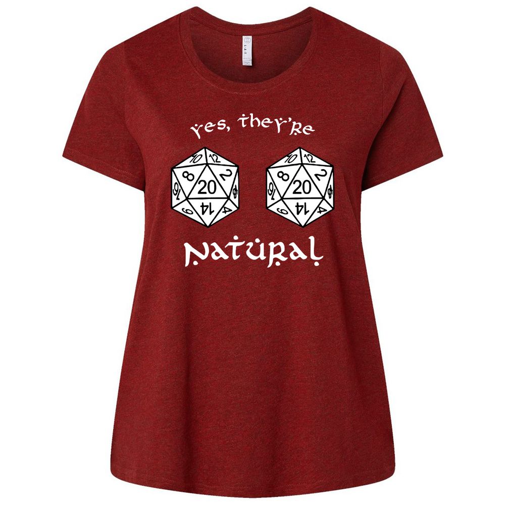 They Are Natural Ladies Curvy Jersey - Cardinal - 10
