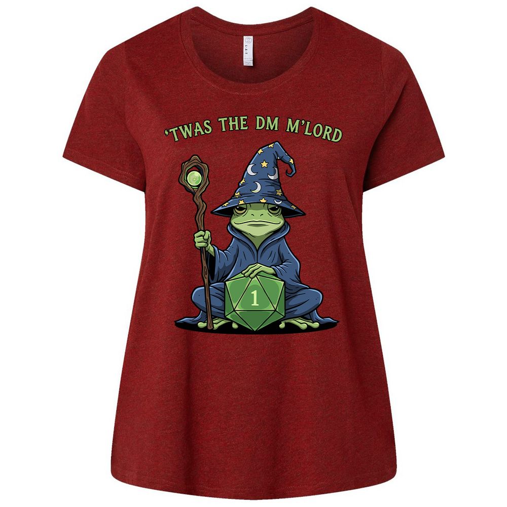 Twas the DM M’lord Ladies Curvy Jersey - Cardinal - 10