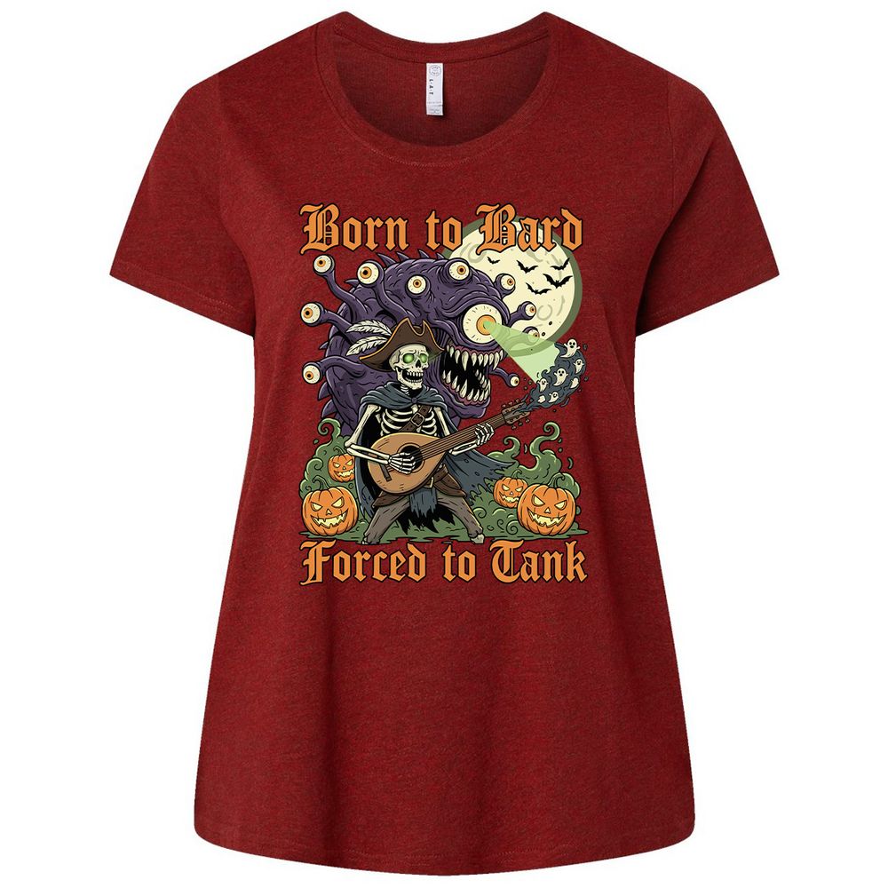 Born to Bard – Forced to Tank Ladies Curvy Jersey - Cardinal - 10