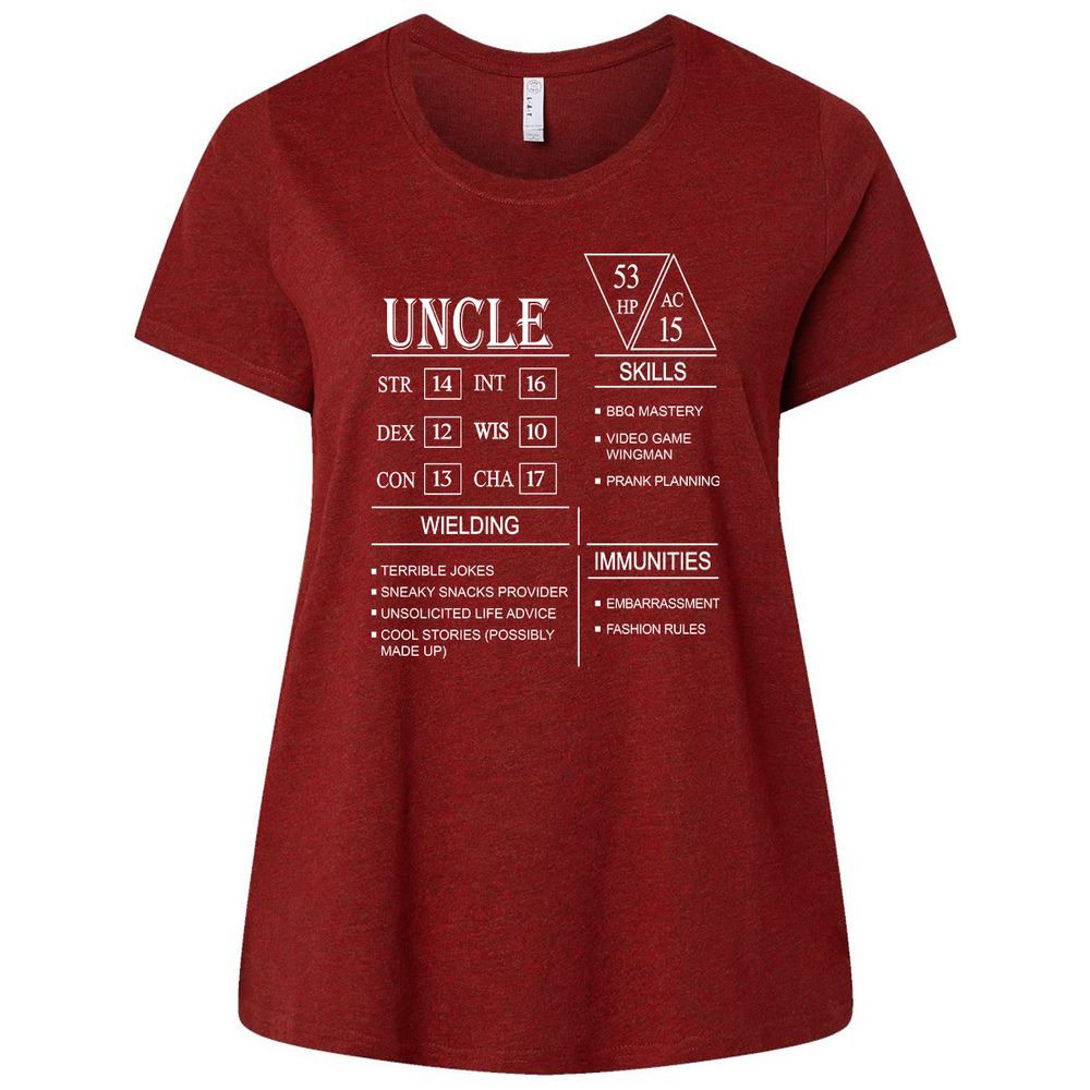 Uncle Stats Ladies Curvy Jersey - Cardinal - 10