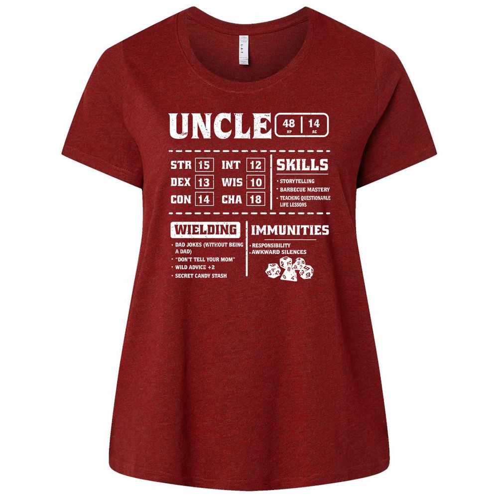 Uncle Stats Ladies Curvy Jersey - Cardinal - 10
