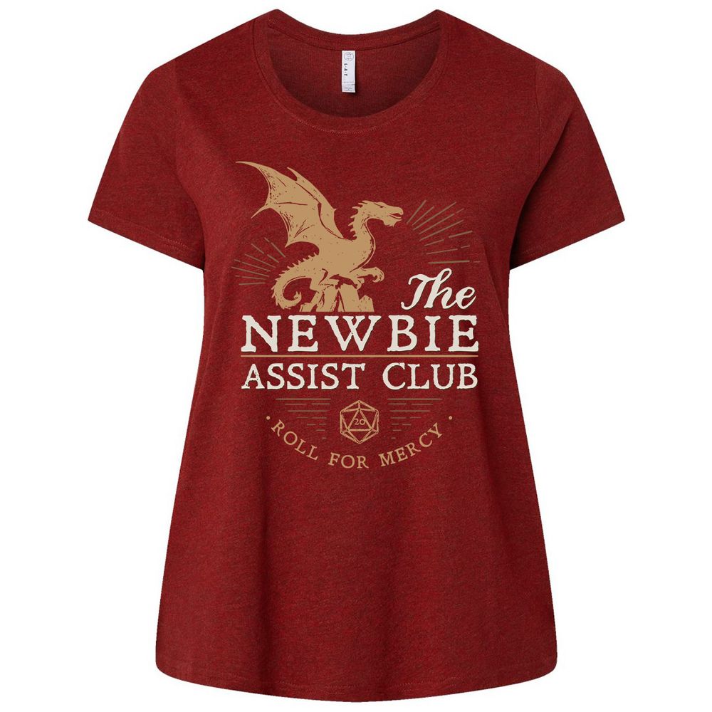 The Newbie Assist Club Ladies Curvy Jersey - Cardinal - 10