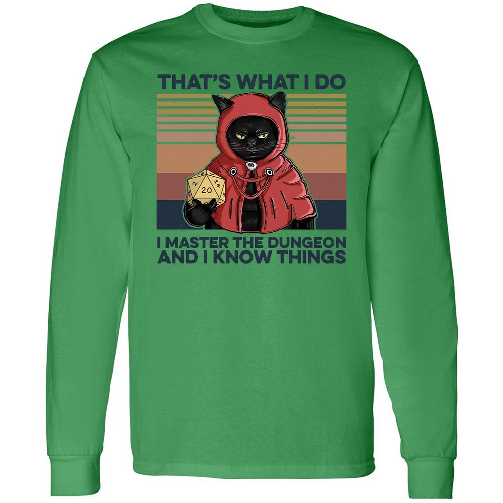 I Master The Dungeons Long Sleeve T-Shirt - Irish Green - 10