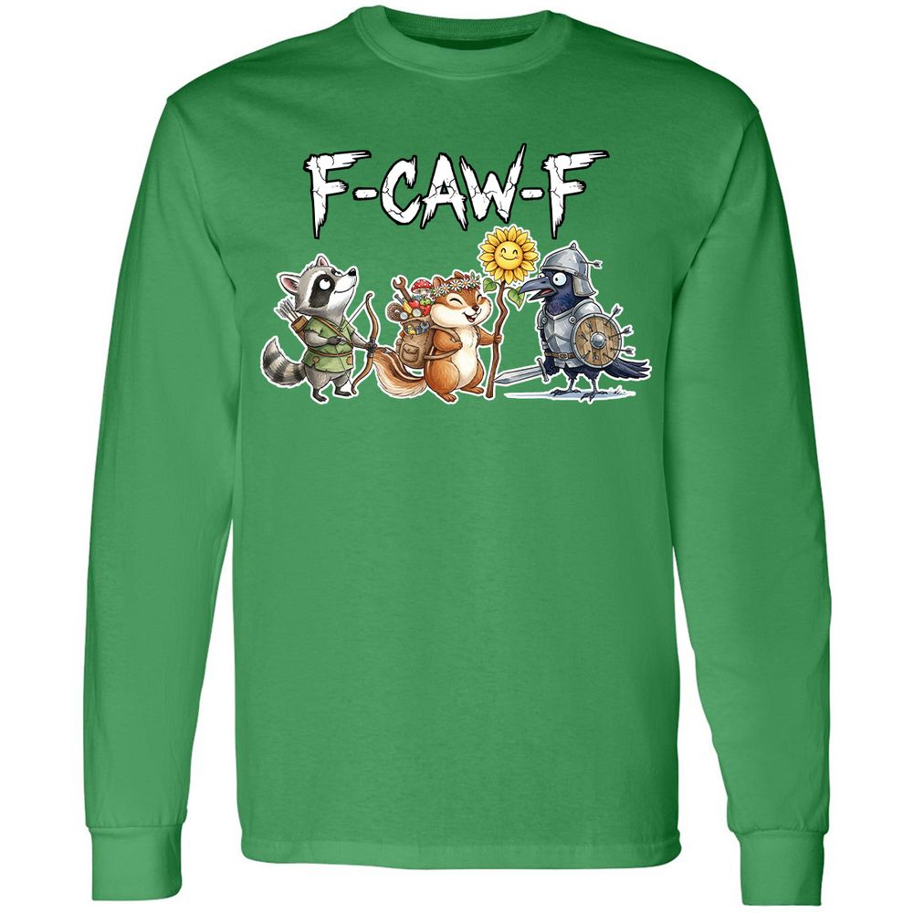 F-CAW-F Adventuring party Long Sleeve T-Shirt - Irish Green - 10