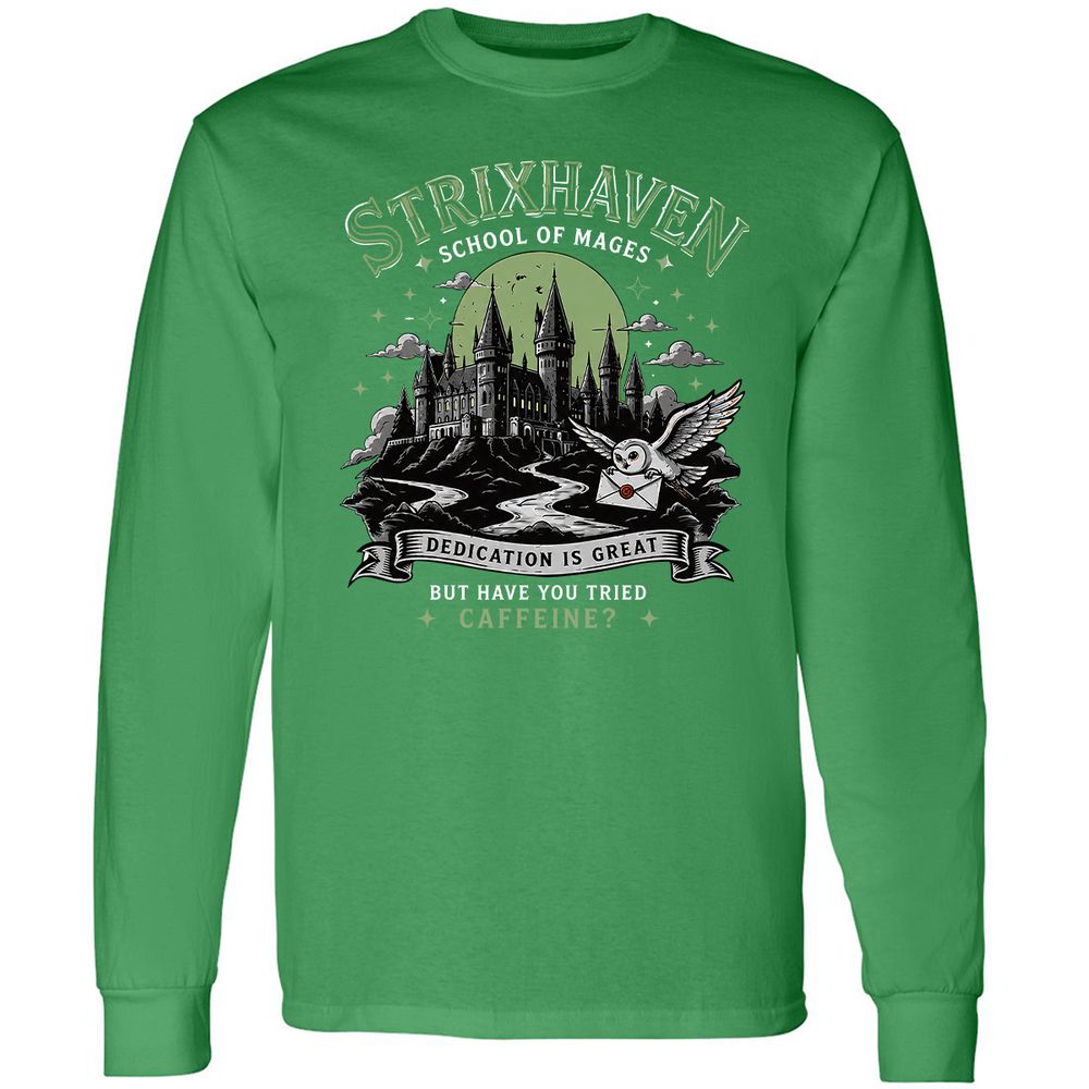 Strixhaven - School Of Mages Long Sleeve T-Shirt - Irish Green - 10