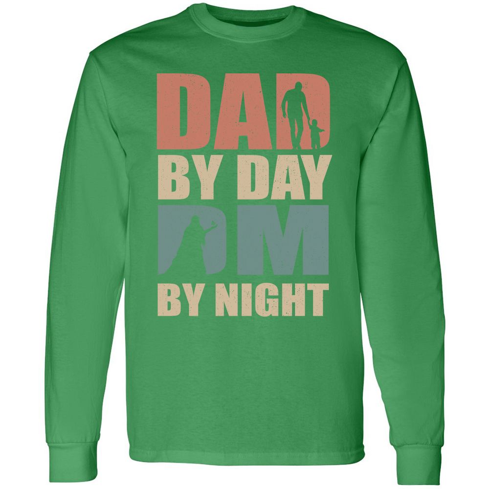 Dad By Day DM By Night - Irish Green - 10