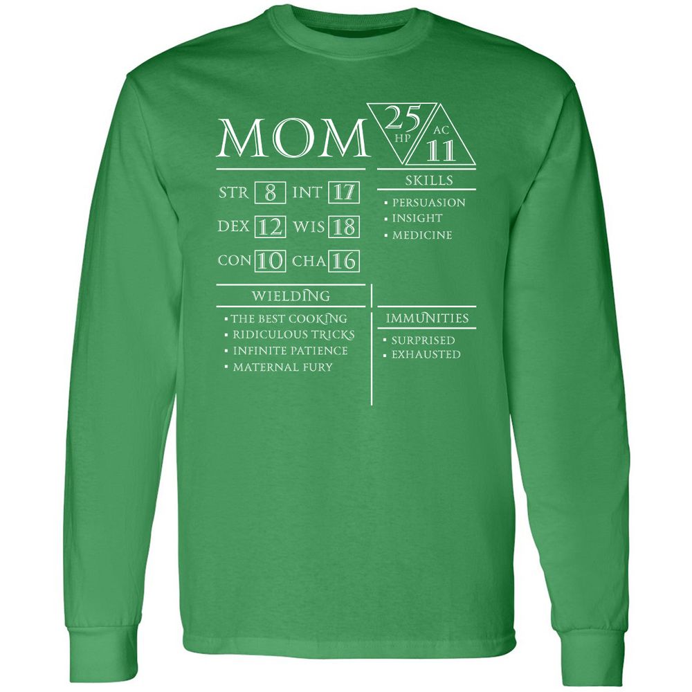 Mom Stats - Irish Green - 10
