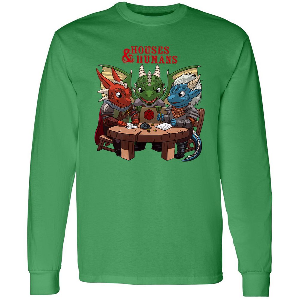 Houses & Humans Long Sleeve T-Shirt - Irish Green - 10