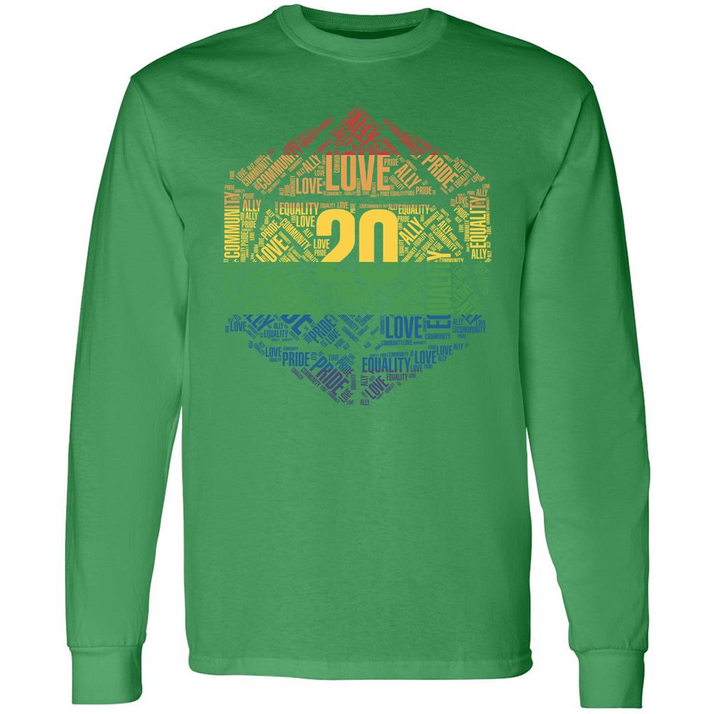 D20 Pride Long Sleeve T-Shirt - Irish Green - 10