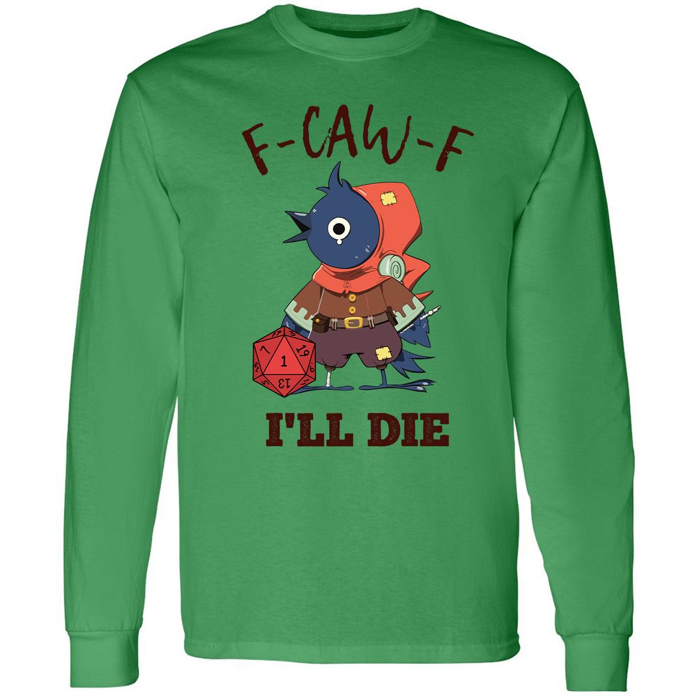 Long Sleeve T-Shirt - White - Irish Green - 10