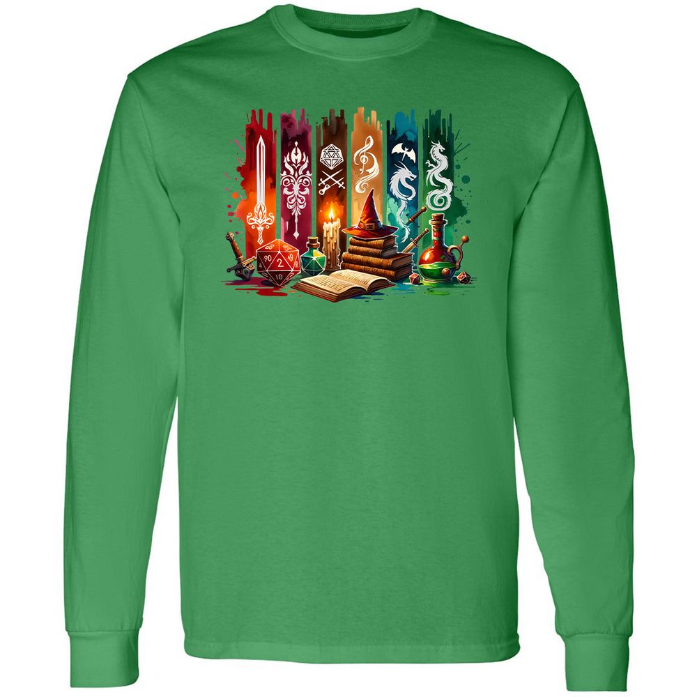 DnD Classes Long Sleeve T-Shirt - Irish Green - 10