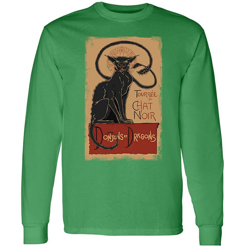 Tournee Du Chat Noir Long Sleeve T-Shirt - Irish Green - 10