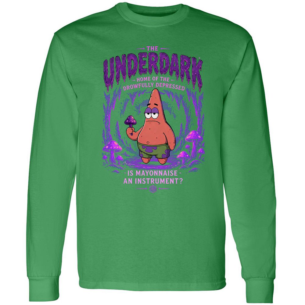 The Underdark Long Sleeve T-Shirt - Irish Green - 10