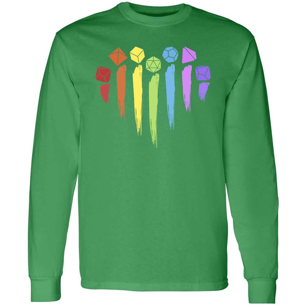 Dice Rainbow Heart Shape - Irish Green - 10