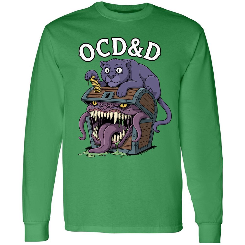 OCD&D Long Sleeve T-Shirt - Irish Green - 10