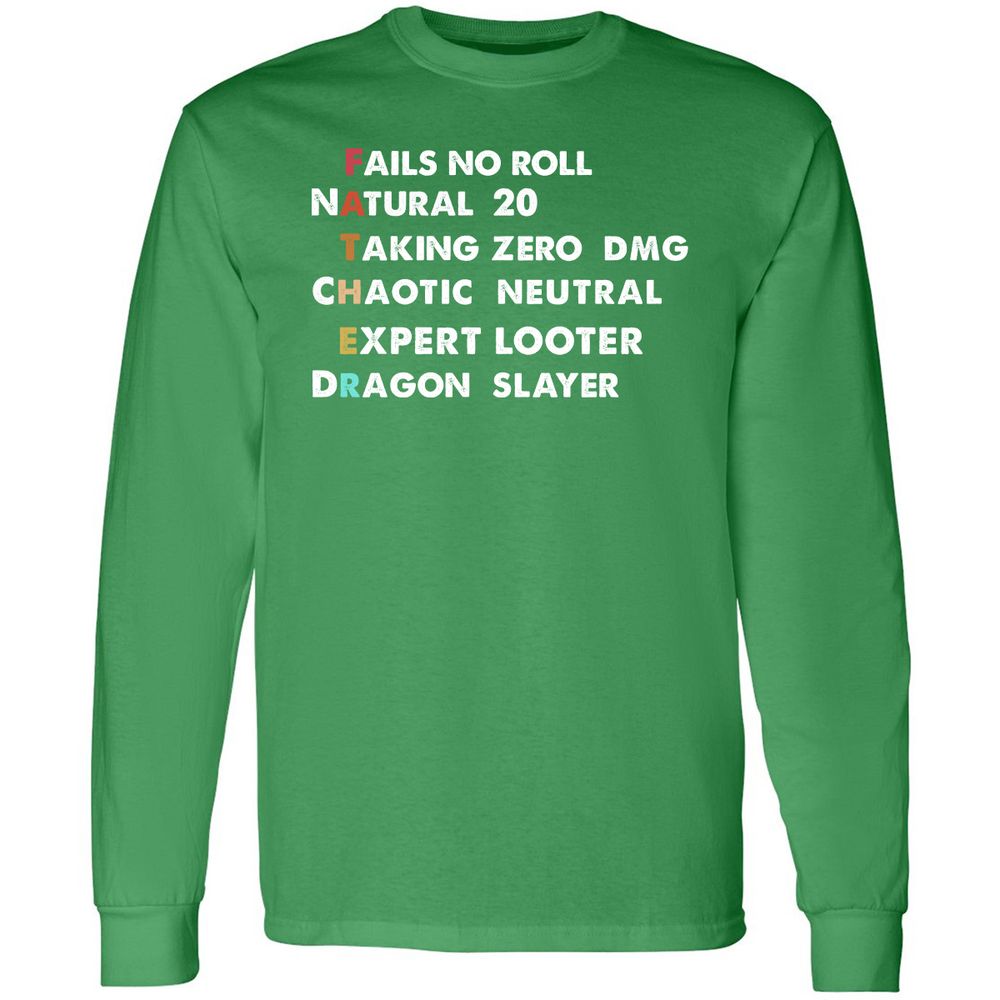 Father D&D Long Sleeve T-Shirt - Irish Green - 10