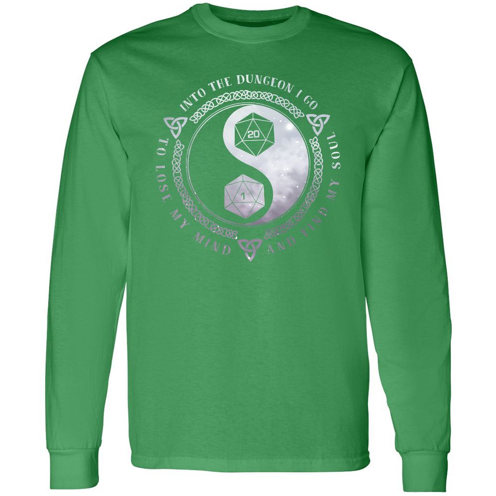 Into The Dungeon I Go Long Sleeve T-Shirt - Irish Green - 10