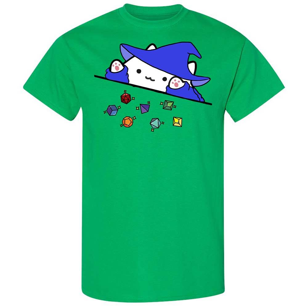 Cat Throws Dices Classic Unisex T-Shirt - Irish Green - 10