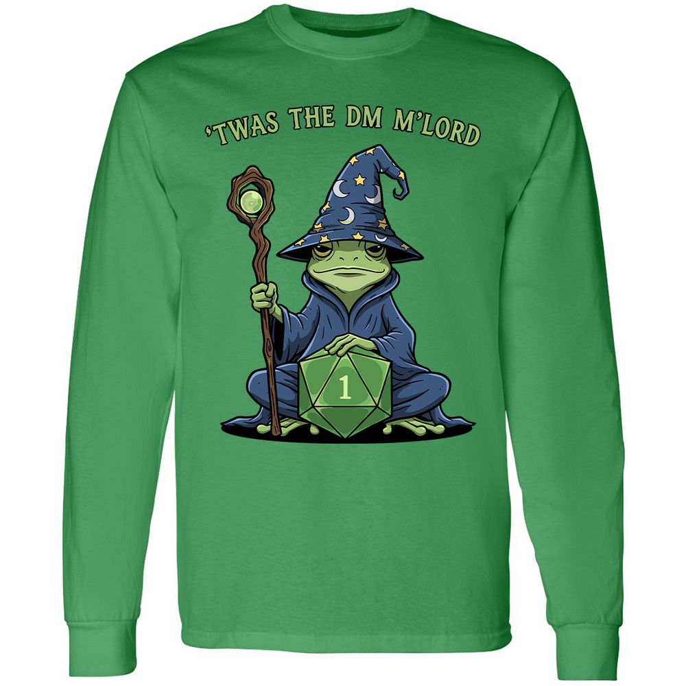 Twas the DM M’lord Long Sleeve T-Shirt - Irish Green - 10