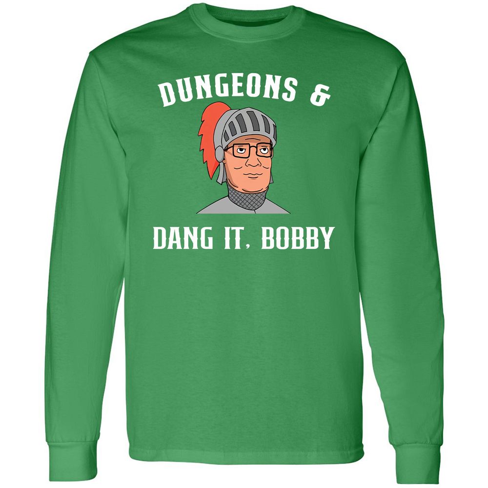 Dang It Bobby Long Sleeve T-Shirt - Irish Green - 10
