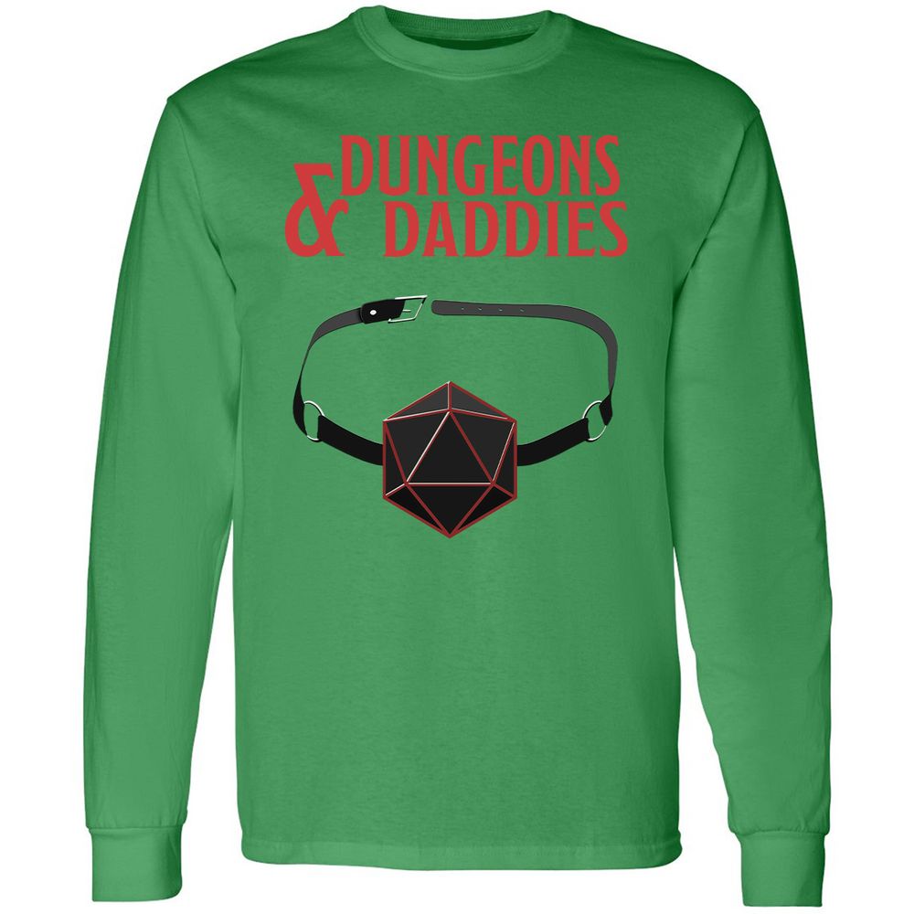 Dungeons And Daddies Long Sleeve T-Shirt - Irish Green - 10