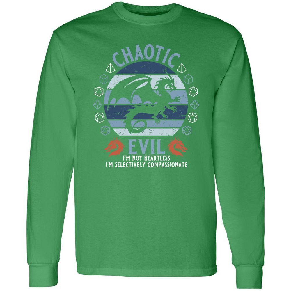 Chaotic Evil 2 Long Sleeve T-Shirt - Irish Green - 10