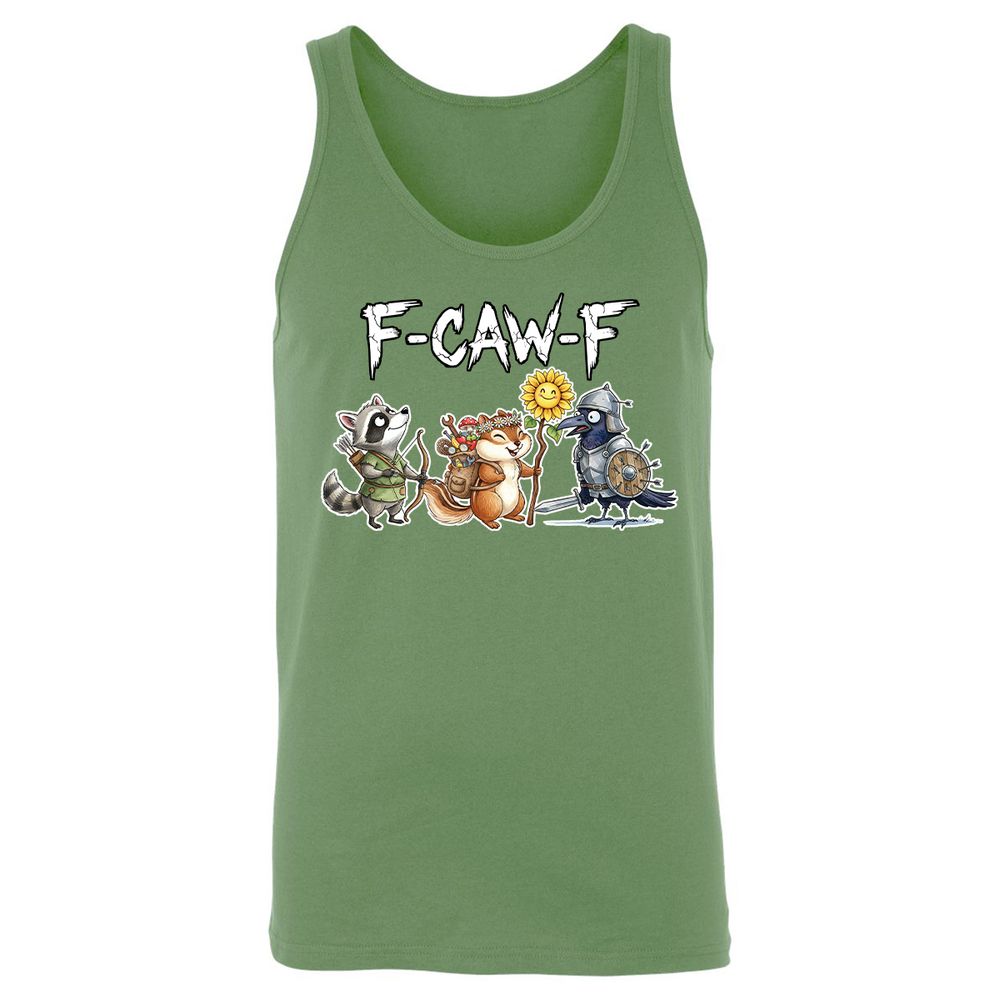F-CAW-F Adventuring party Unisex Jersey Tank - Leaf - 10