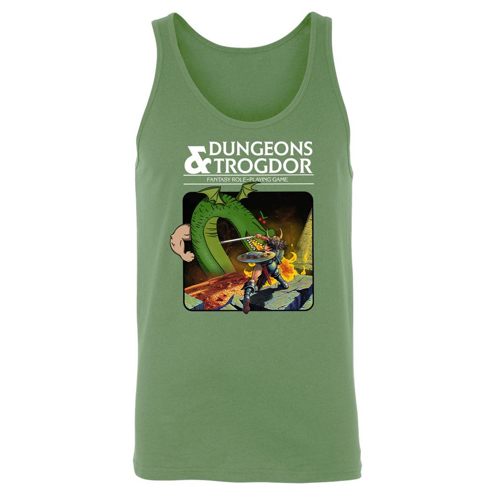 Trogdor Unisex Jersey Tank - Leaf - 10