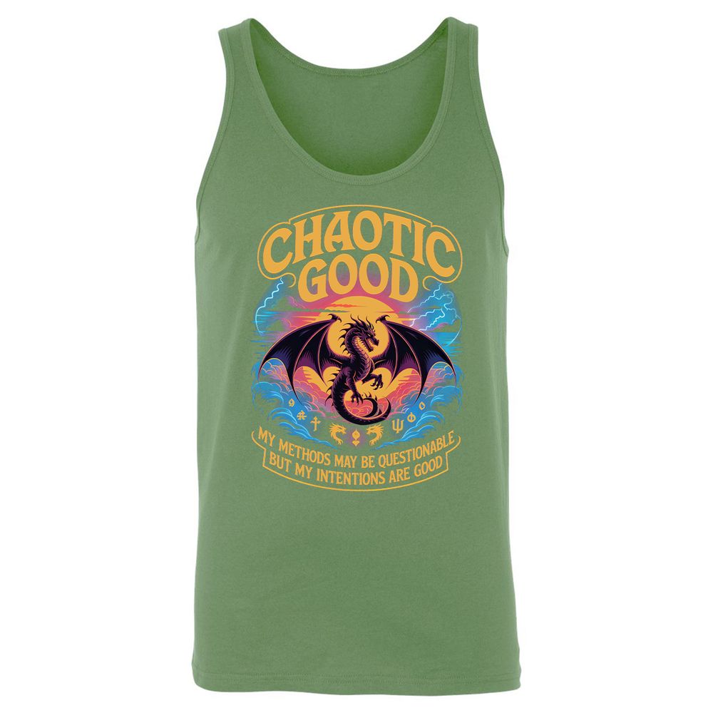 Chaotic Good Unisex Jersey Tank - Leaf - 10
