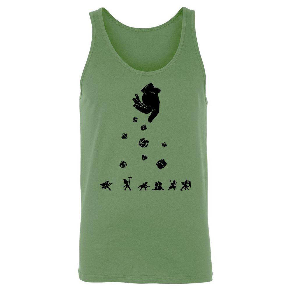 Rocks Fall, Everyone Dice Unisex Jersey Tank - Leaf - 10