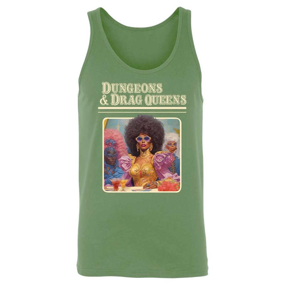 Dungeons & Drag Queens Unisex Jersey Tank - Leaf - 10