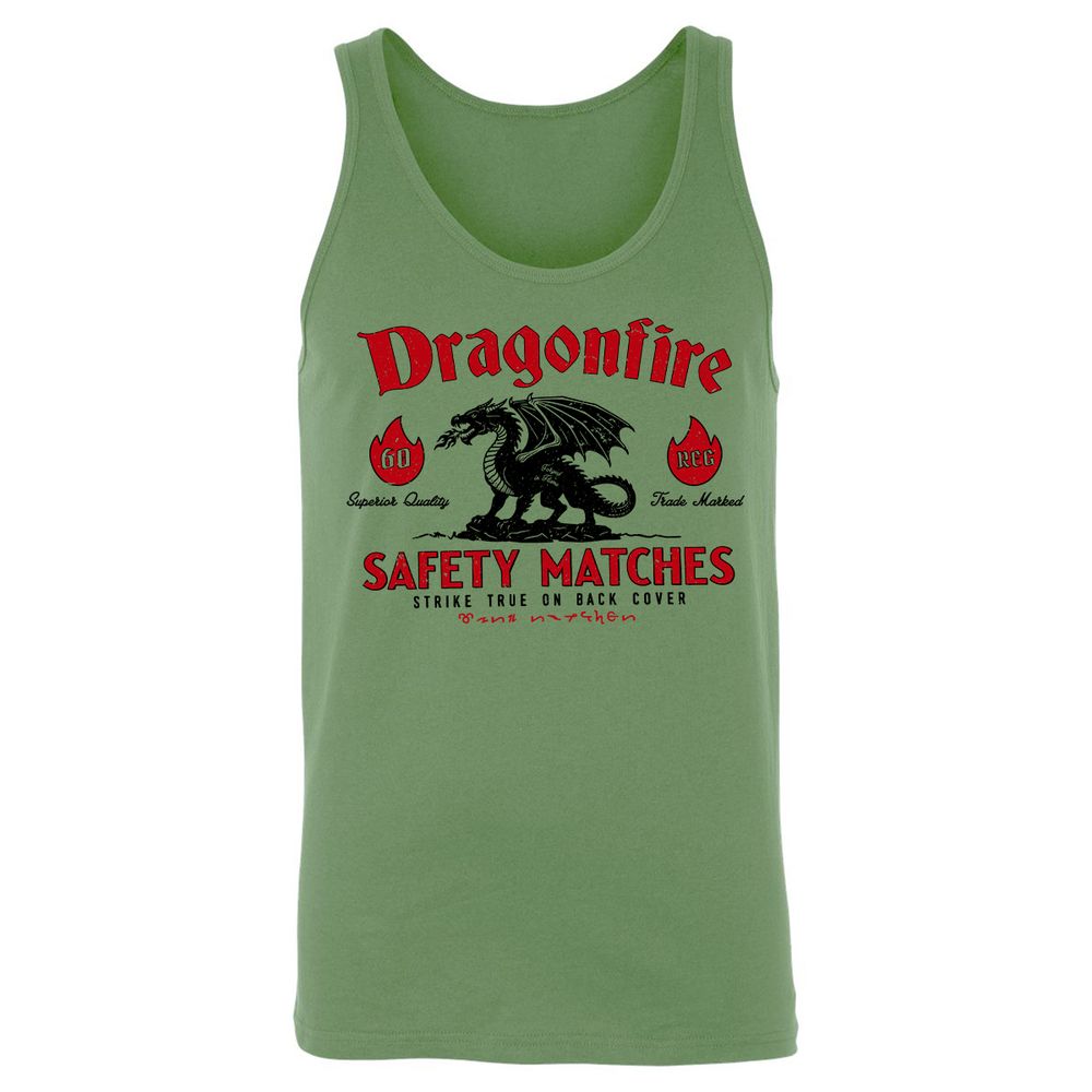 Dragonfire Unisex Jersey Tank - Leaf - 10