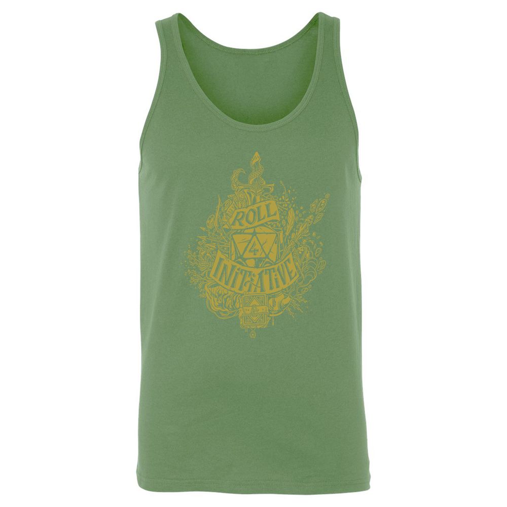 Roll Initiative Unisex Jersey Tank - Leaf - 10