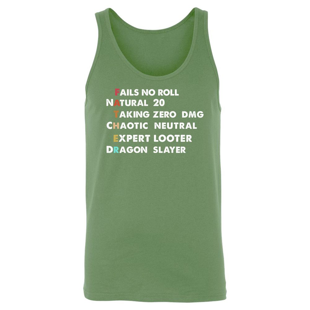 Father D&D Unisex Jersey Tank - Leaf - 10