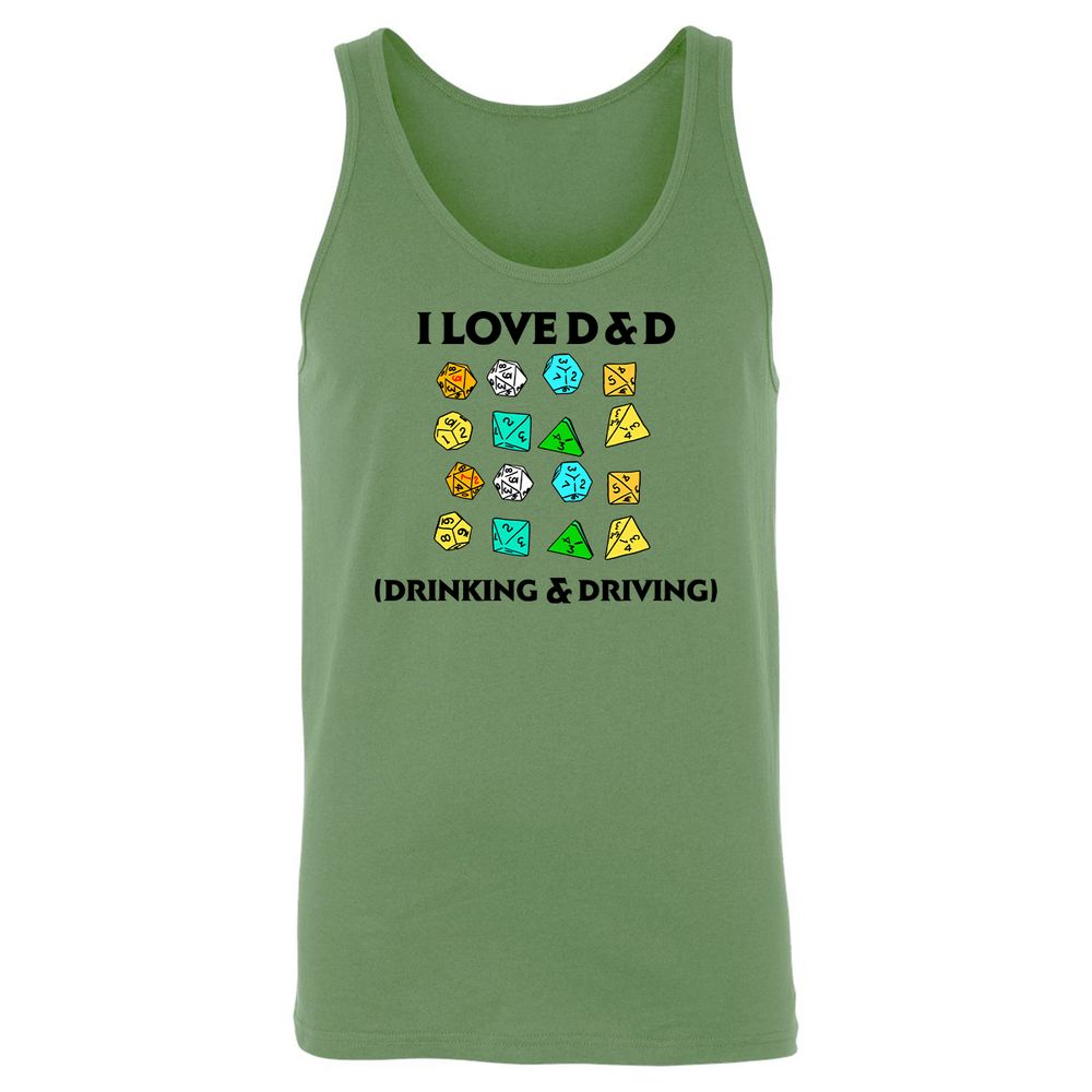 Drinking & Driving Unisex Jersey Tank - Leaf - 10