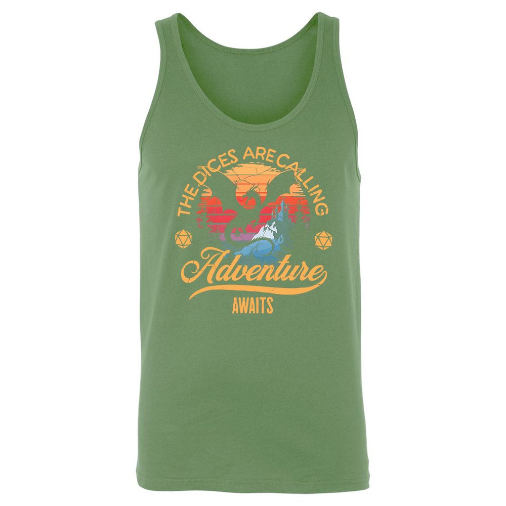 The Dices Are Calling Unisex Jersey Tank - Leaf - 10