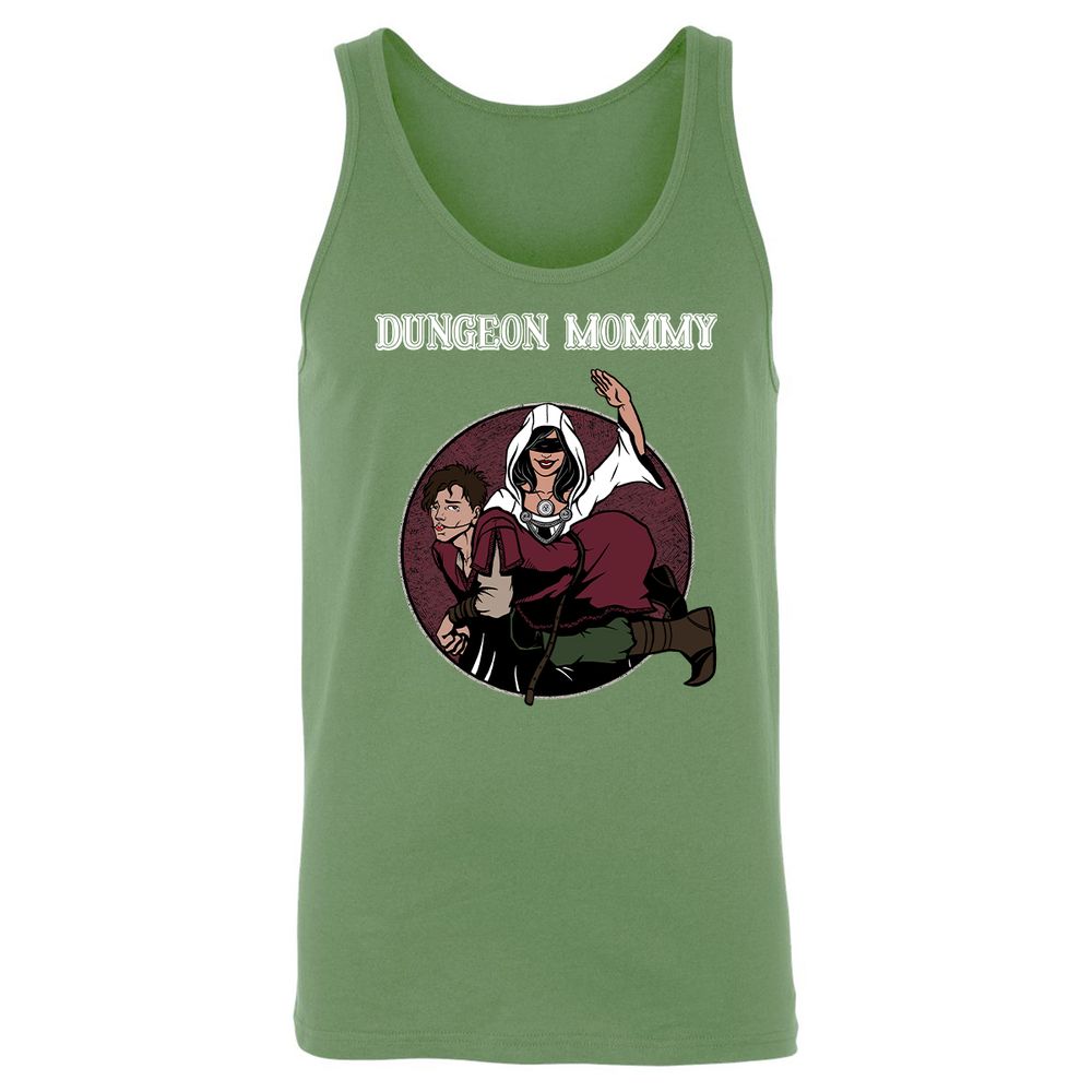 Dominant Dungeon Mommy Unisex Jersey Tank - Leaf - 10