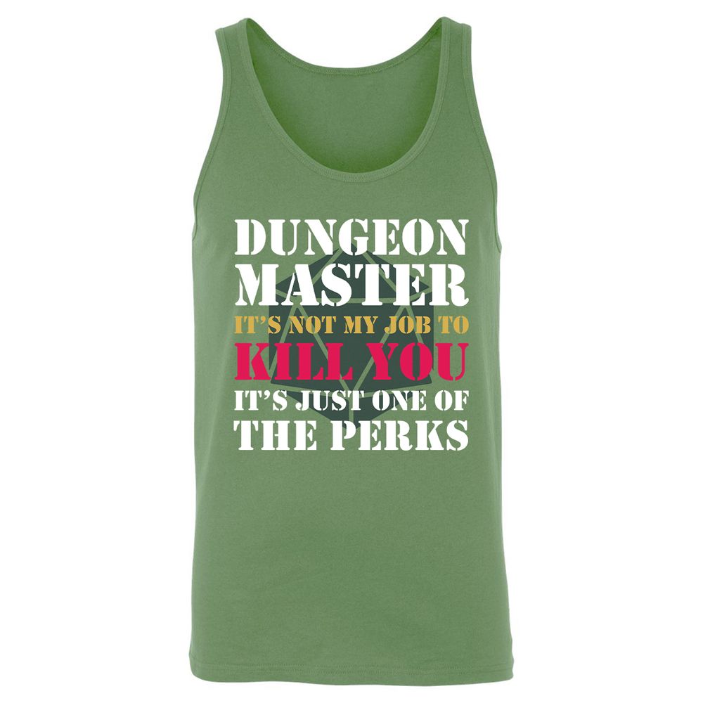 DUNGEON MASTER NOT MY JOB Unisex Jersey Tank - Leaf - 10