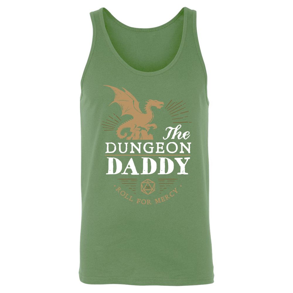 Dungeon Daddy Roll For Mercy Unisex Jersey Tank - Leaf - 10