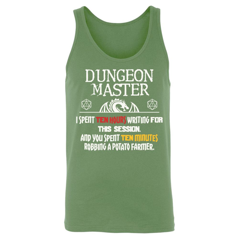 Dungeon Master Chaos Meme Unisex Jersey Tank - Leaf - 10