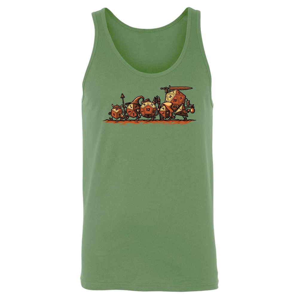 Fellowship Of The Dices Unisex Jersey Tank - Leaf - 10