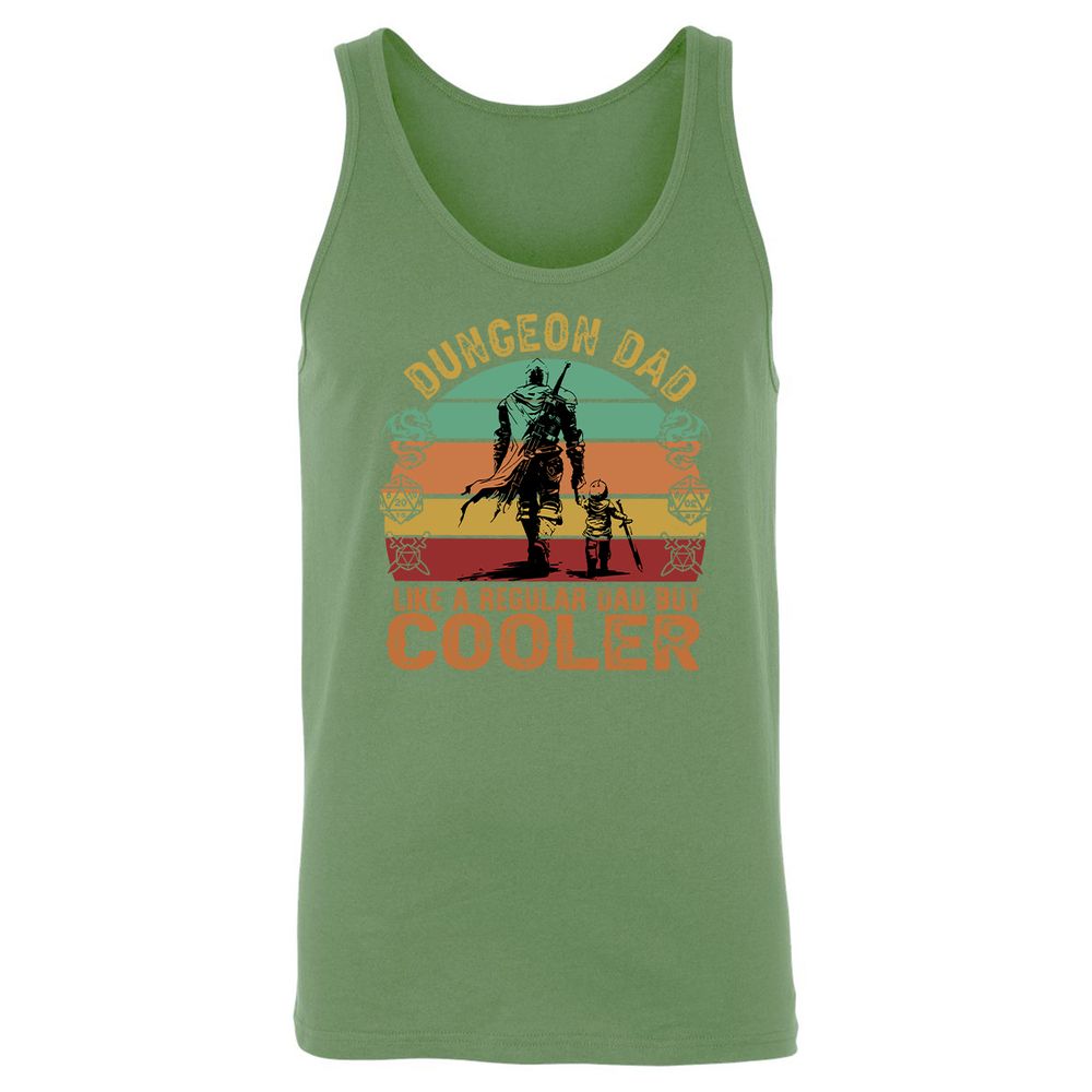 Dungeon Dad Like A Regular Dad Unisex Jersey Tank - Leaf - 10