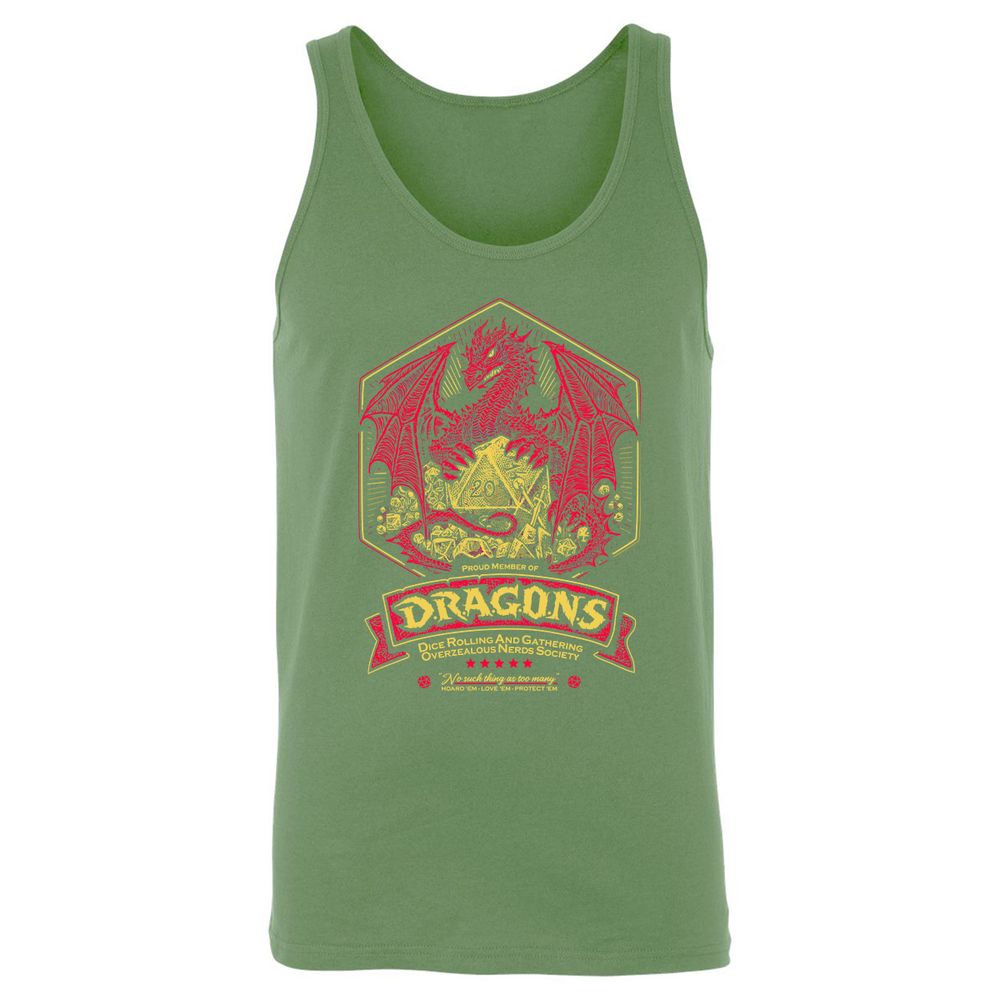Fantasy Dragon With Dice - Leaf - 10