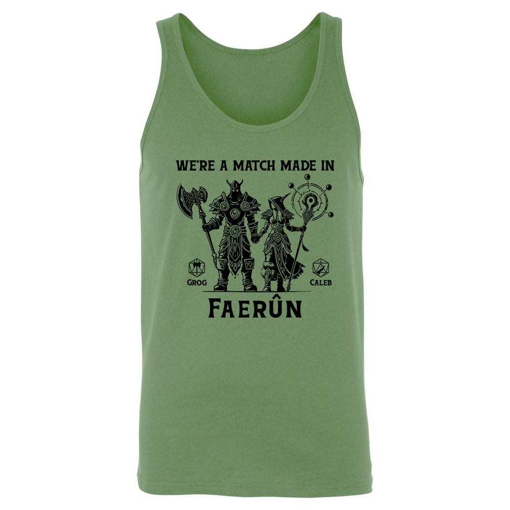 Custom DnD Class Couple Unisex Jersey Tank - Leaf - 10