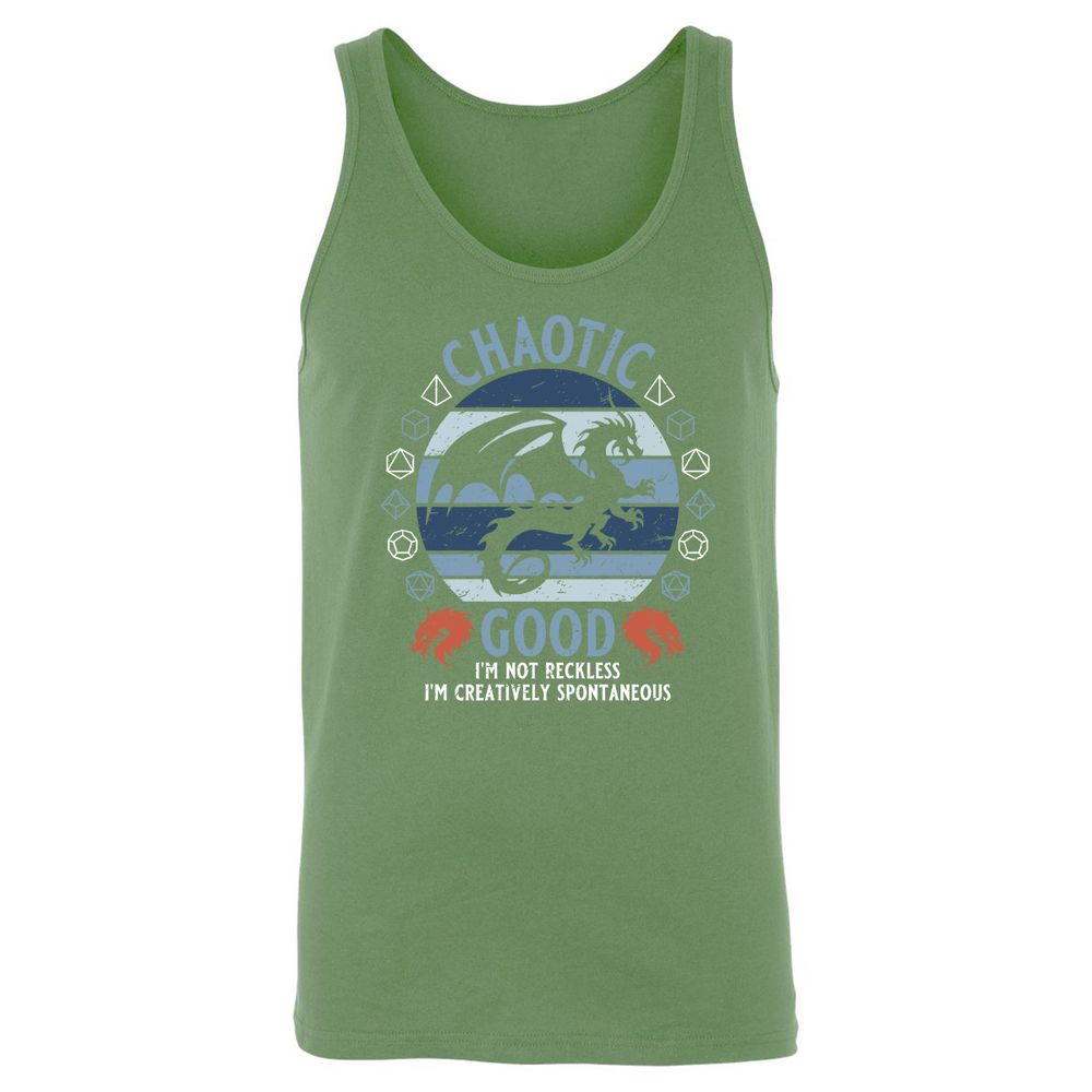 Chaotic Good 2 Unisex Jersey Tank - Leaf - 10