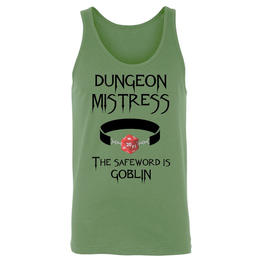 Dungeon Mistress Unisex Jersey Tank - Leaf - 10