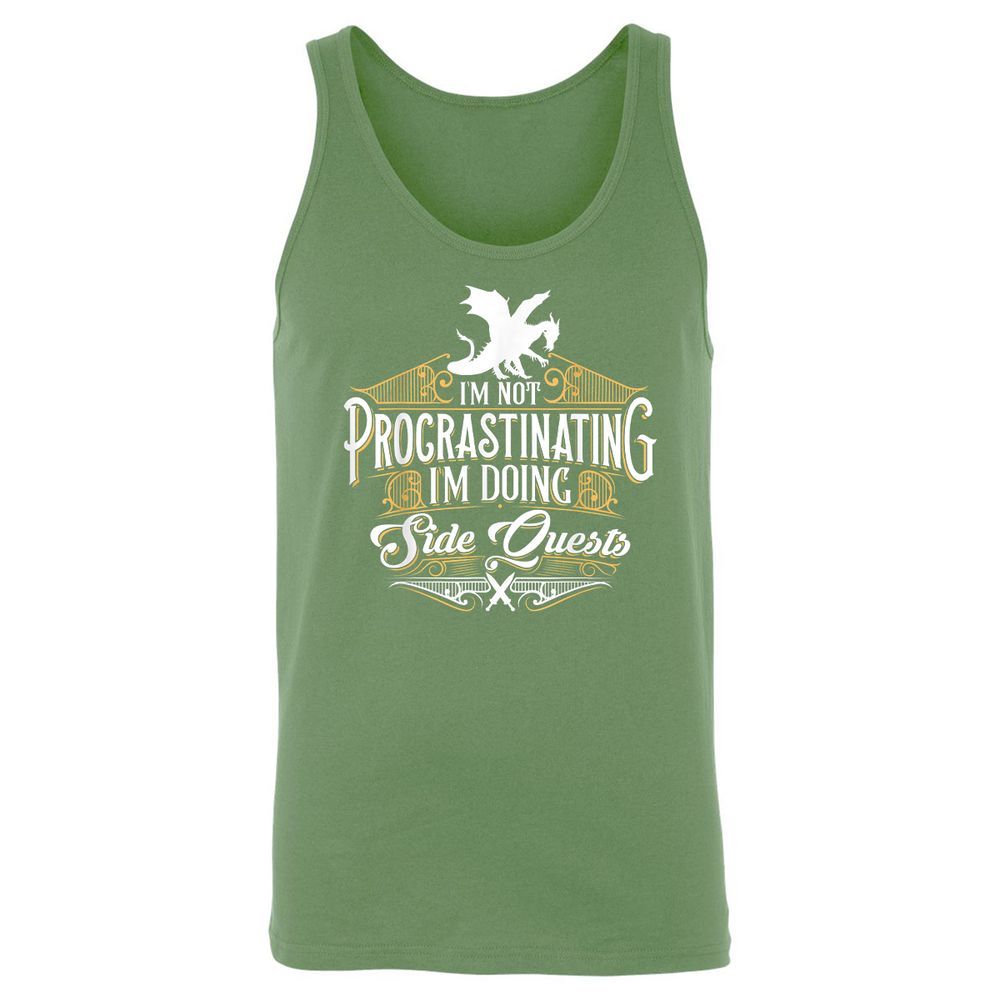 I'm Doing Side Quests Unisex Jersey Tank - Leaf - 10