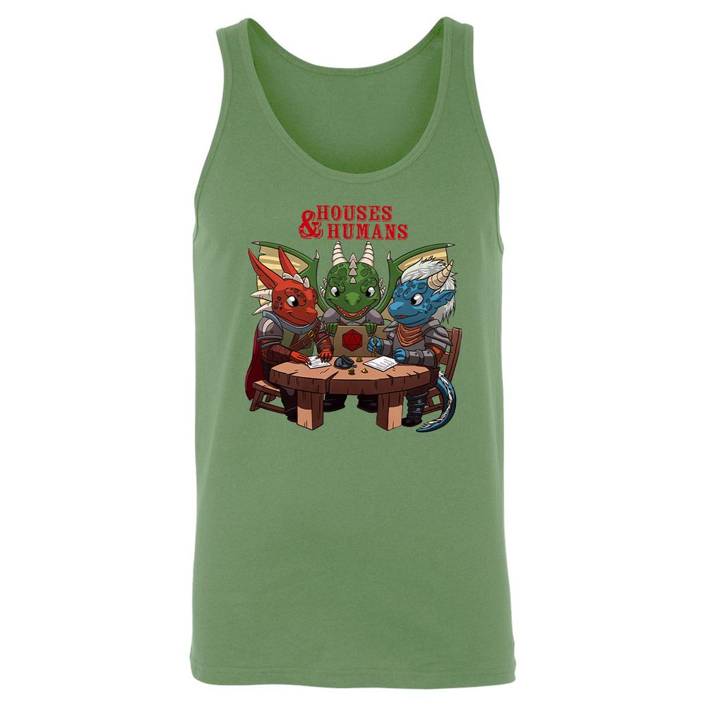 Houses & Humans Unisex Jersey Tank - Leaf - 10